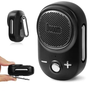 Bluetooth Speaker, Waterproof, Clip-on Design,